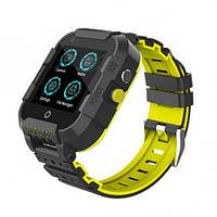 Детские Умные смарт часы телефон с GPS и WI-FI Smart Baby Watch Df39Z Plus Original С видеозвонком 4G черные