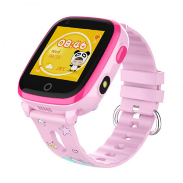 Дитячий розумний смарт-годинник з відеодзвінком GPS і Wi-Fi Smart Baby Watch Df33Z 4G рожевий UB арт. 8626