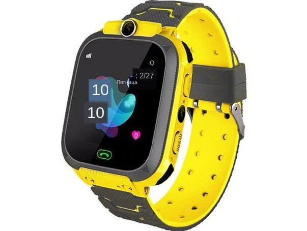 Дитячі розумні смарт годинник-телефон Smart Baby Watch Q12 PRO Original жовті UB арт. 8595