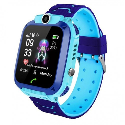Дитячі розумні смарт годинник-телефон Smart Baby Watch Q12 PRO Original синьо-блакитні UB арт. 3368