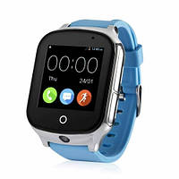 Детские умные смарт часы-телефон с GPS Smart Baby Watch A19 Original голубые (sm) UB арт. 3376