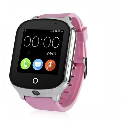 Дитячі розумні смарт годинник-телефон з GPS Smart Baby Watch A19 Original рожеві (sm) UB арт. 3377