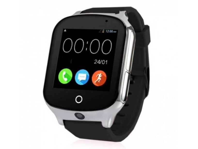 Дитячі розумні смарт годинник-телефон з GPS Smart Baby Watch A19 Original чорні (sm) UB арт. 4558