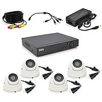 Комплект видеонаблюдения Outdoor/Indoor AHD 011-4-5MP PiPo+ GreenWave ( Xmeye )