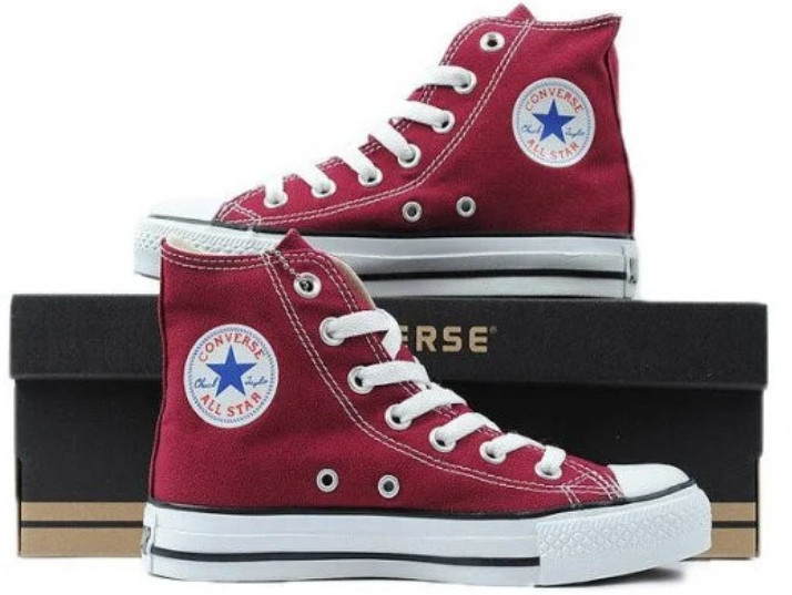 Кеди конверс високі Converse Style All Star Бордові кеди чоловічі / кеди жіночі (37р.) UB арт. 4770