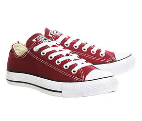 Кеди конверс низькі Converse Style All Star Maroon Бордові кеди чоловічі/кеди жіночі (36р.) UB арт. 4749