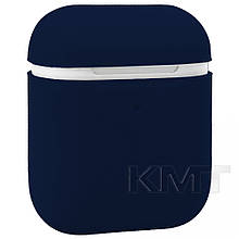 Ultra Slim Silicone Case For Airpods 1/2 — Dark Blue