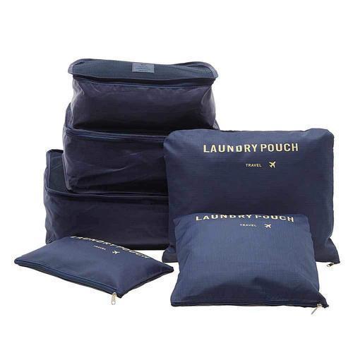 Набір дорожніх органайзерів Laundry Pouch Travel для подорожей у валізу/сумку синій UB арт. 8648