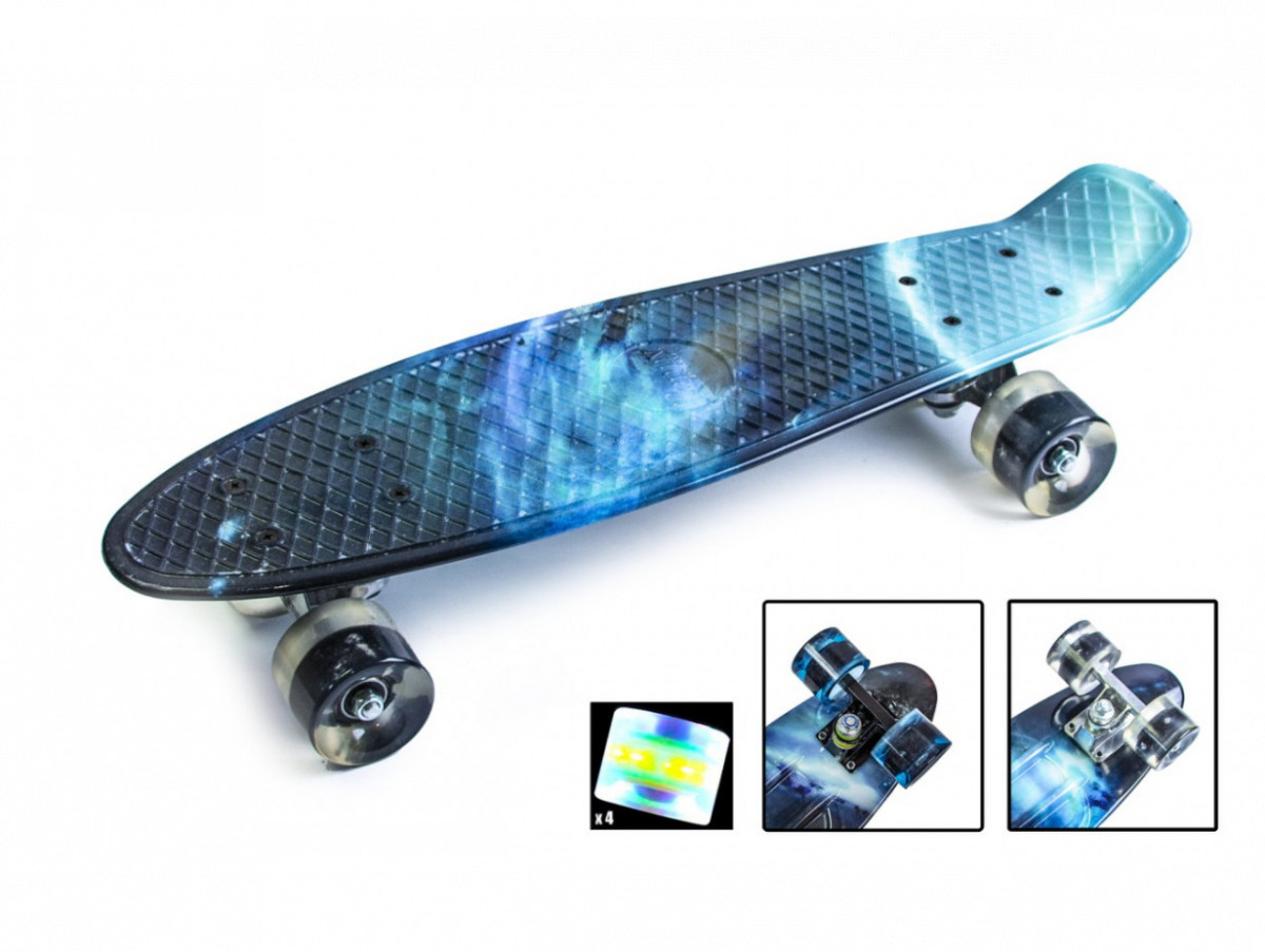Пеніборд Penny Board Polar Lights світні колеса UB арт. 1668