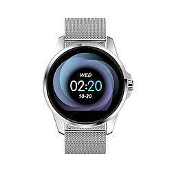 Розумні смарт-годинник фітнес Smart Watch Pro R23 (Тонометр, пульс) срібло сталь UB арт. 4424