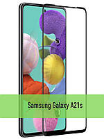 Защитные стекла Samsung A21s (качественное защитное стекло на весь экран)