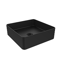 Раковина накладня на столешницу Devit Quadra 40x40 см, черный матовый (1511132B)