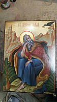 Икона Илья Пророк Святой(на масиве ольхи,размер 17*23 см)