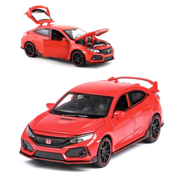 Машинка Honda Civic іграшка моделька металева колекційна 15 см Червоний (59447)