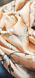 Шарф палантин жіночий шовковий жіночий атласна хустка палантин-шарф святковий, фото 2