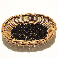 Дерев'яні намистини 8мм (100шт в упаковці) чорного кольору