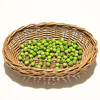 Дерев'яні намистини 8мм (100шт в упаковці) салатового кольору