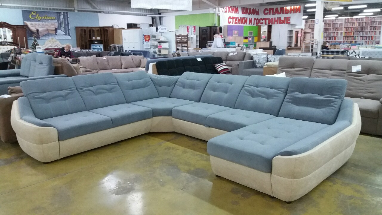 Диван кутовий Спейс XХL Віко блакитний