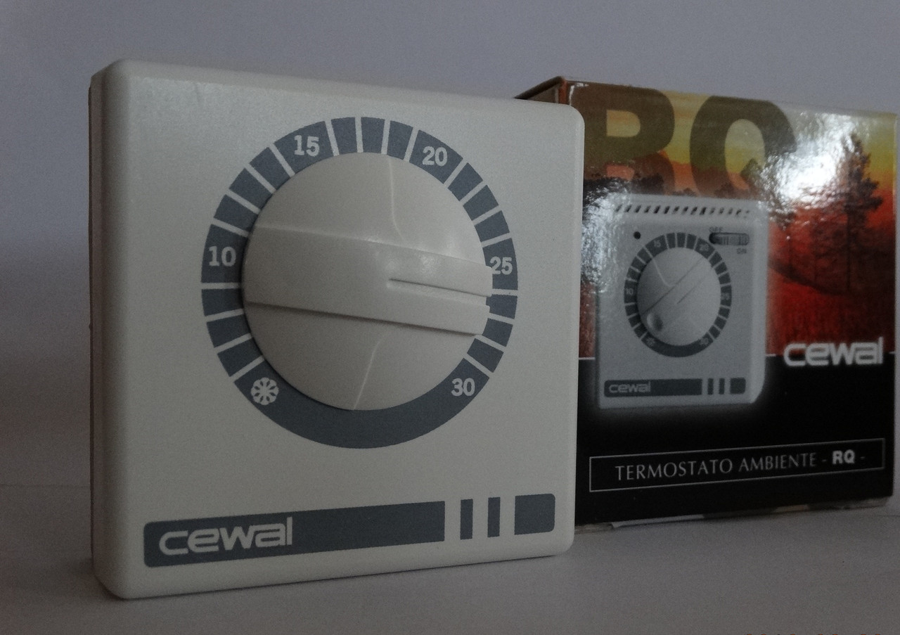 CEWAL RQ01 кімнатний термостат повітря настінний механічний для опалення та охолодження.