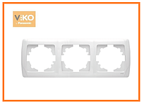 Рамка 3-тя горизонтальна біла ViKO Carmen