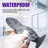 Анальне пробка з вібрацією на пульті ДК, вібратор-корок анальний на присосці, інтимні іграшки для сексу, фото 4