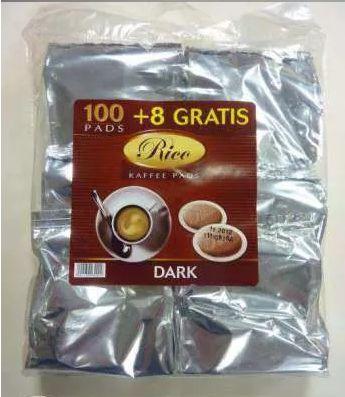 Уцінка! Кава в чалдах Rico Dark (102 монодозы) Philips Senseo 62 мм Нідерланди Сенсео