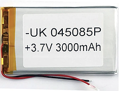 Акумулятор універсальний 045085P 86 х 50 х 4 мм 3000 mAh 3.7 V,