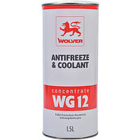 Антифриз концентрат WOLVER ANTIFREEZE & COOLANT CONCENTRATE WG12 червоний , 1,5 л