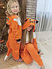 Кігурумі дитяча костюм піжама Лисиця лис фліс помаранчева (на зріст: 110,116,122,128 см), фото 3