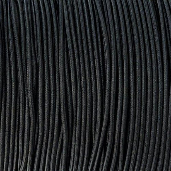 Еластичний шнур Shock Cord шнур-гумка капелюшна 4,5 мм поліестер Чорний