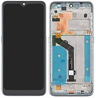 Дисплей для Nokia 6.2 / Nokia 7.2 модуль (екран і сенсор), з рамкою, оригінал Сріблястий