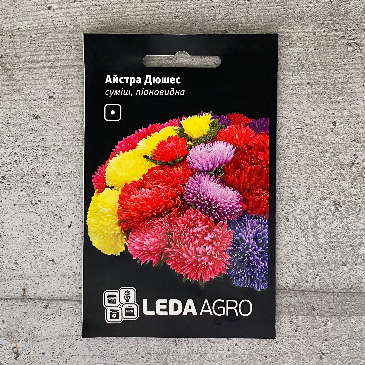 Айстра суміш піоновидна Дюшес 0,2 г насіння пакетоване Leda Agro