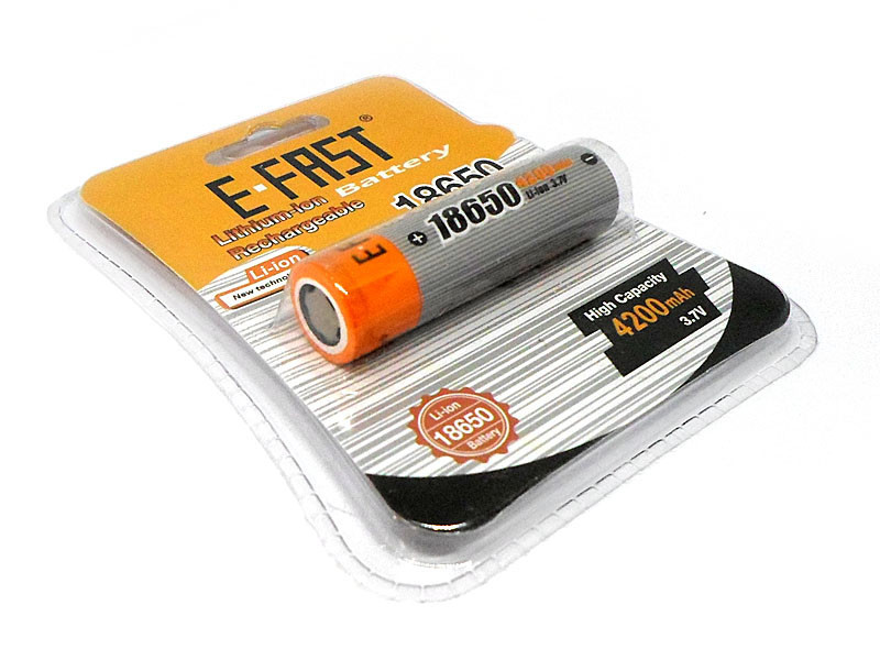 Акумулятор 18650 E-FAST 4200мАг 3,7В Li-Ion 18650-FST-02, фото 1