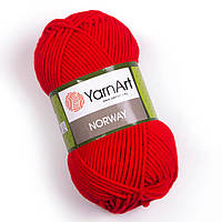 YarnArt NORWAY (Норвей) №41 красный (Пряжа акриловая, нитки для вязания)