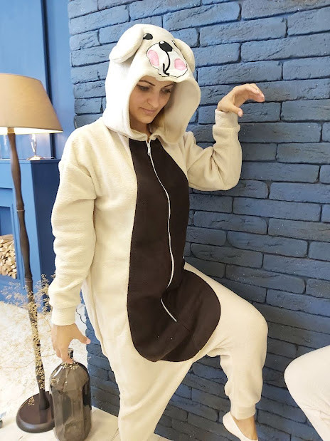 Кігурумі дитяча костюм піжама Ведмідь (на зріст: 134/140/146/152 см), фото 1