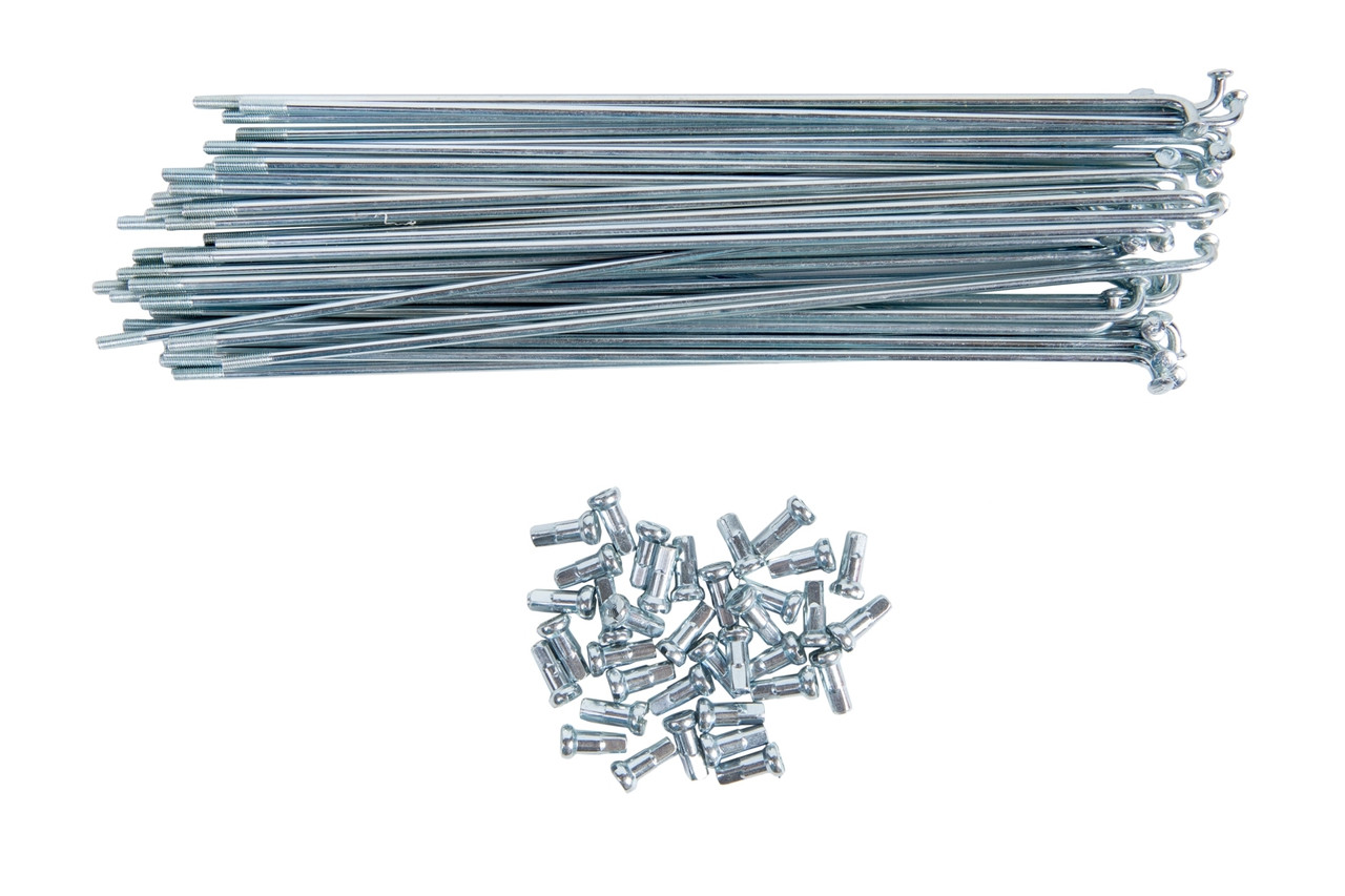 Комплект спиць 196 мм 12G ST с/ніп (36 шт) (срібляст.)