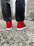 Жіночі кросівки Nike Air Jordan 1 Retro Patent Red Black | Найк Аір Джордан 1 Червоні, фото 7