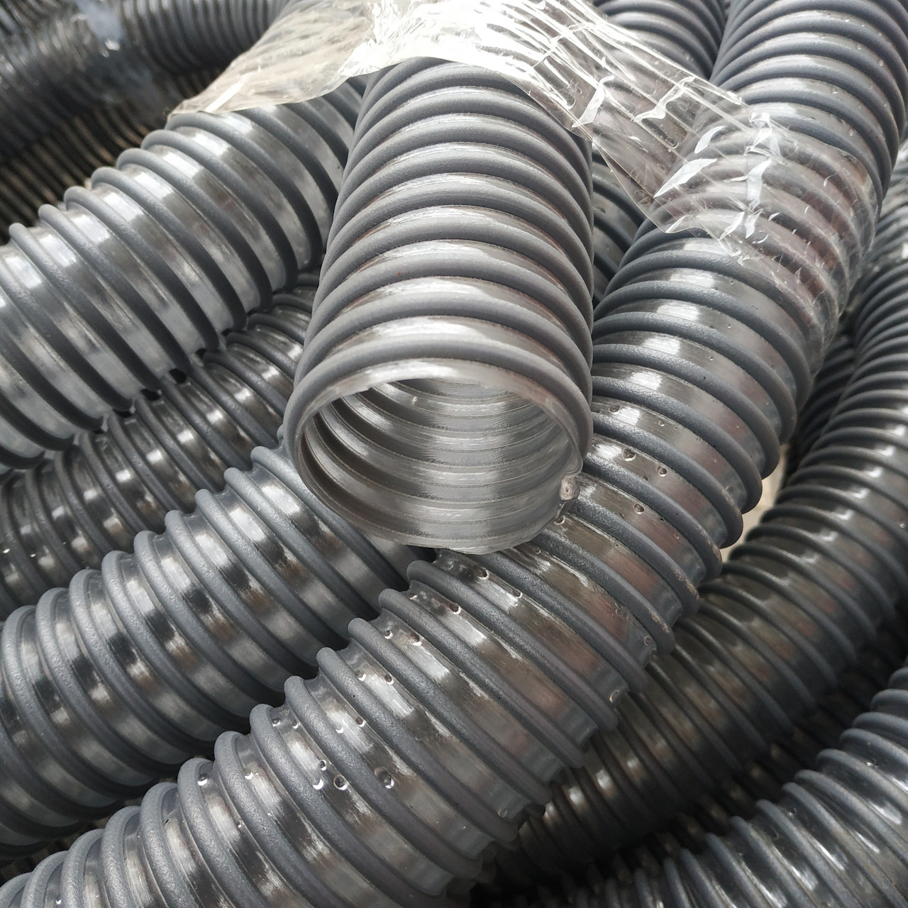 Гофра поліуретановий рукав на сівалку, шланг для аспірації ф 40мм. (ID ...