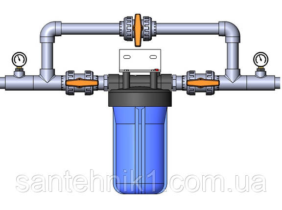 Колба Big Blue Ecosoft ВВ 20 магістральний фільтр на холодну воду, фото 2