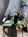 Чоловічі / жіночі кросівки Nike Air Jordan 1 High Retro Lucky Green | Найк Аір Джордан 1 Зелені, фото 4