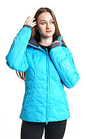 Женская зимняя куртка оригинальная Running river термокуртка горнолыжная теплая на зиму с мембраной голубая