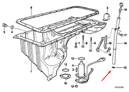 Кільце олійного щупа BMW M40 M43 M20 M50 виробник BMW