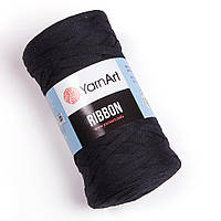 Yarnart RIBBON (Рибон) №750 черный (Пряжа полухлопок, нитки для вязания)