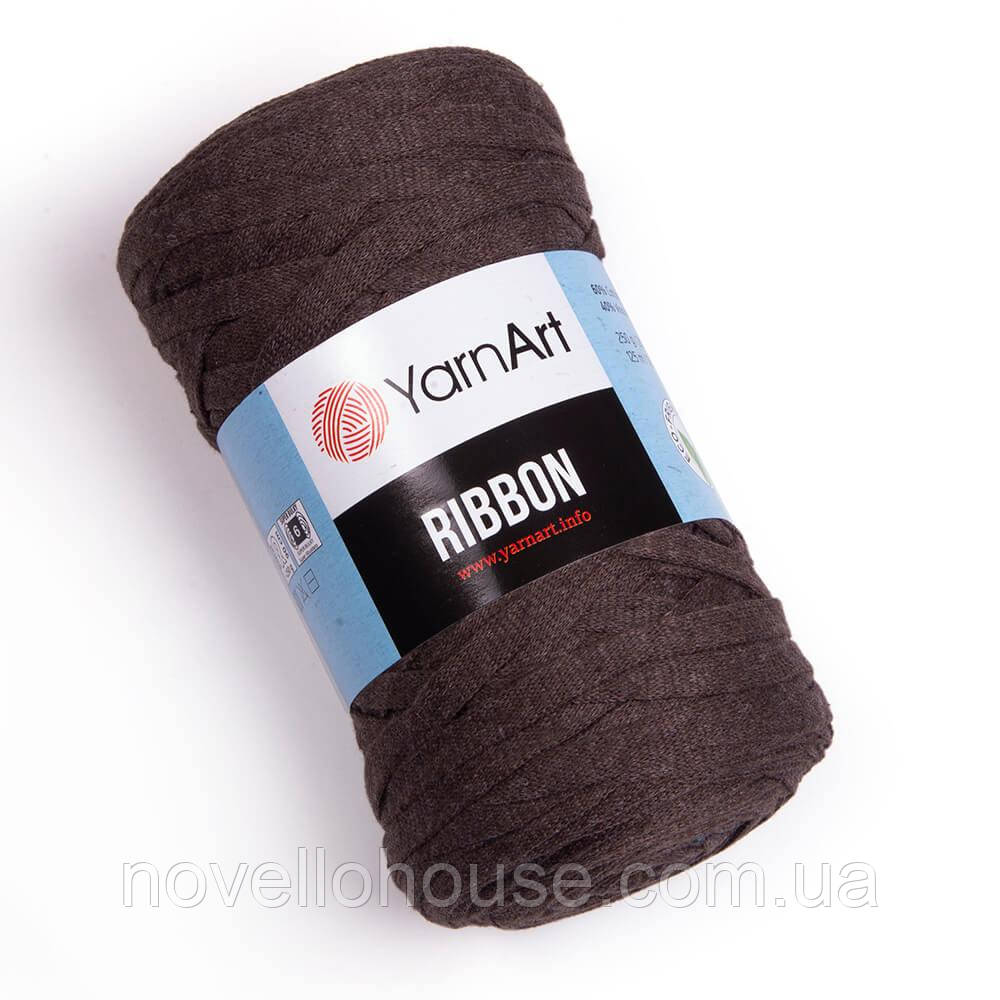 Yarnart RIBBON (Рібон) №769 шоколад (Пряжа напівбавовна, нитки для в'язання)