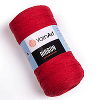 Yarnart RIBBON (Рибон) №773 красный (Пряжа полухлопок, нитки для вязания)