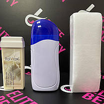 Домашний набор для депиляции (Кассетный воскоплав Pion + воск 100 гр + полоски для депиляции, фото 3