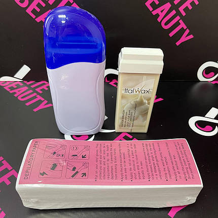 Набор 3 в 1 для депиляции ( воскоплав Pion + воск  + полоски ), фото 1