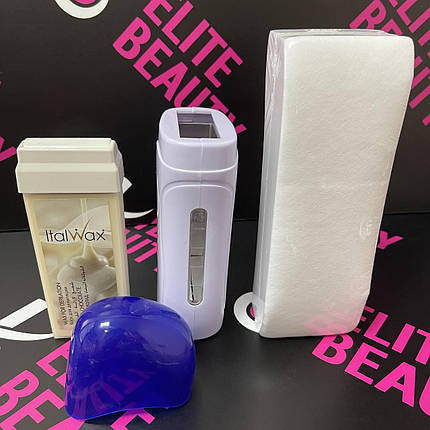 Домашний набор для депиляции (Кассетный воскоплав Pion + воск 100 гр + полоски для депиляции, фото 1