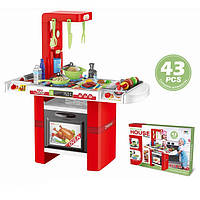 Детская кухня со звуковыми и световыми эффектами, игровой набор кухня для ребенка, арт. 8759