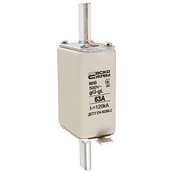 Запобіжник ножовий з плавкою вставкою NH0 63A gG